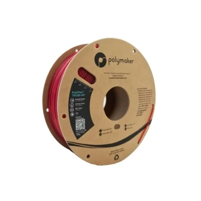 Bild av Polymaker TPU 95A High Speed filament Transparent Röd 1,75mm 1kg PolyFlex