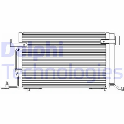 Bild av DELPHI TSP0225176 Condenseur De Clim avec déshydrateur 14 PEUGEOT: 306 3/5 portes, Partner I Van, Combispace