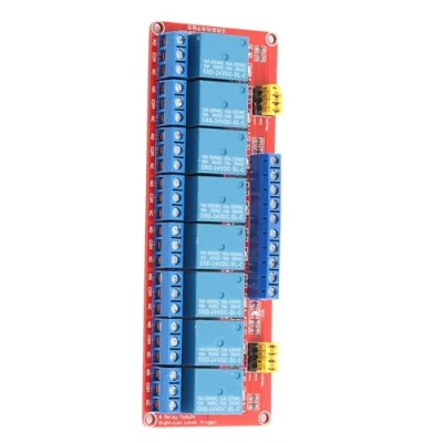 Bild av 24V 8 kanals relämodul, relä med optokopplarisolering Hög &amp; låg utlösningsmodul