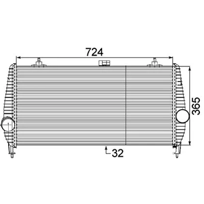 Bild av MAHLE ORIGINAL CI 173 000P Intercooler