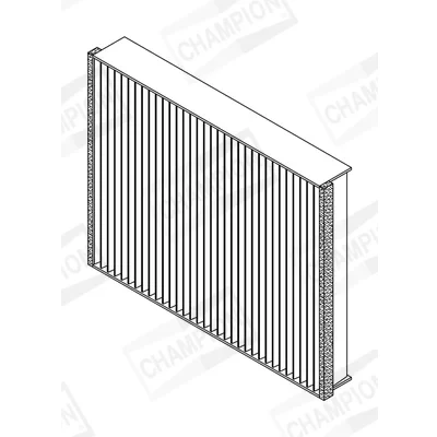 Bild av CHAMPION CCF0472C Filtre d&#039;habitacle à charbon actif 258 201 35 FORD: FOCUS 3, KUGA 2, C Max VOLVO: V40 3/5 portes, Van / portes