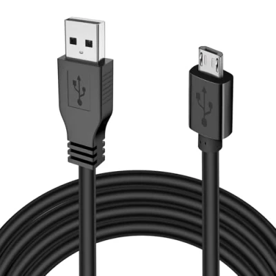 Bild av BLK USB laddningskabel för PS4 kontroll, fungerar Sony PlayStation 4/PS4/PS4 Slim/PS4 Pro/Xbox One/One S/One X kontroller (5 m)