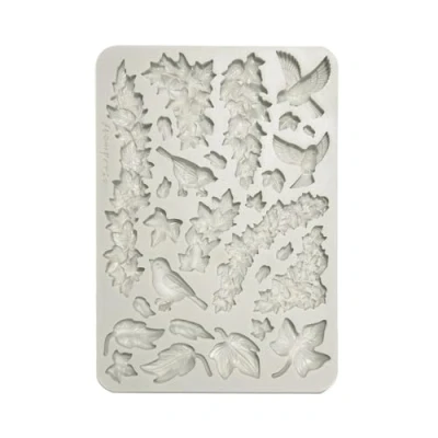 Bild av Stamperia Silicon Mould A5 for Scrapbooking, Bullet Journals and More, Non Stick Surface, Suitable Air Dry Clay, Resin Perfect Crafts Gifting (House of Roses, Ivy)