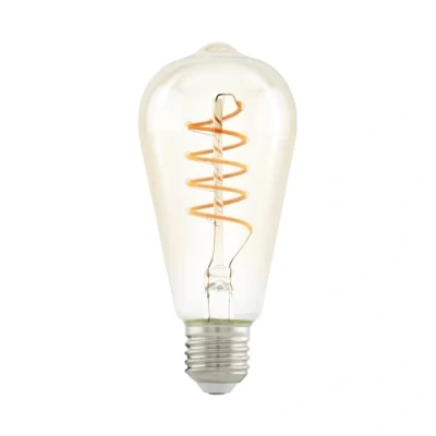 Bild av EGLO LED glödlampa ST64 Spiral 4W/822 270 lumen amber 3 step dimmable E27