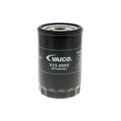 Bild av VAICO V33 0005 Filtre à huile 3/4 16 UNF Qualité originale avec deux clapets de non retour vissé VOLKSWAGEN: Golf 6, 4, 5