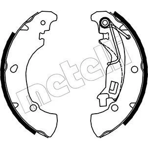 Bild av Bromsbackar, sats, parkeringsbroms METELLI 53 0094
