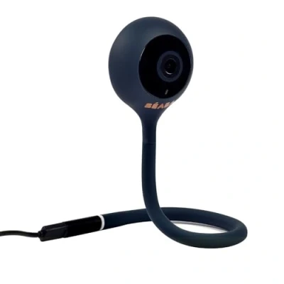 Bild av Béaba, Video baby lyssnande, Zen Connect babymonitor, 1090p Full HD kamera, walkie talkie, lång räckvidd, mobil och WiFi anslutning, vaggvisor, flexibelt skaft, nattblå