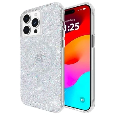 Bild av Case Mate iPhone 15 Pro Max skal blinka disco [30 cm fallskydd] [kompatibel med MagSafe] magnetiskt fodral söt bling glitter för 6,7 tum, reptålig, stötsäker, smal