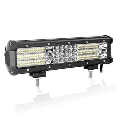 Bild av Willpower 30 cm (12 tum) 330 W LED ljusramp, 12 V strålkastare kombostråle, vattentät, 9D LED, offroad körning, dimljus, stång för 4 x lastbil, båt, traktor, bil, pickup, ATV, UTV, SUV