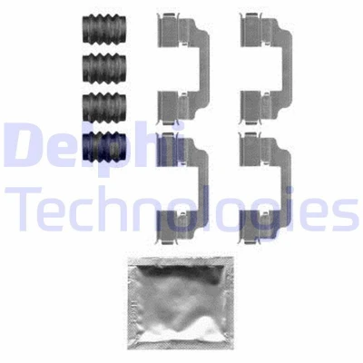Bild av DELPHI LX0584 Kit d&#039;accessoires, plaquette de frein à disque BMW: 5 Touring, Berline, 7