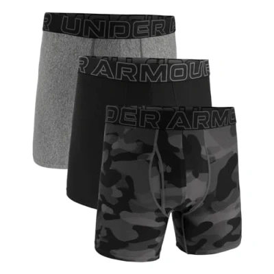 Bild av Men&#039;s Under Armour Performance Tech 6&quot; 3 Pack Print/Solid Boxer Briefs