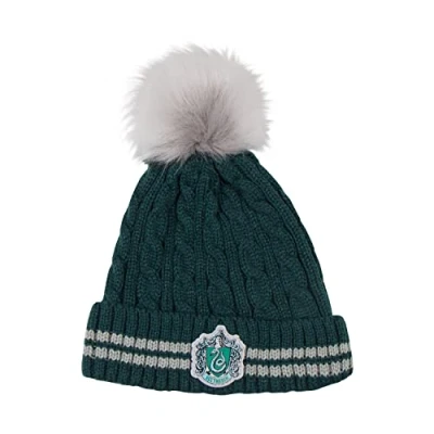 Bild av Cinereplicas Harry Potter Mössa med Pompom Slytherin Officiellt licensierad