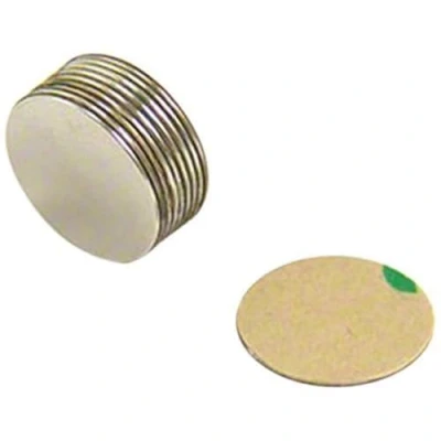 Bild av First4magnets F290SA 10 självhäftande diameter x 0,5 mm tjock N42 neodym magnet 0,28 kg attraktion (söder) (1 st förpackning), 15 dia tjock, stycken