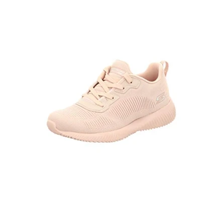 Bild av Skechers Bobs Squad Tough Talk dam Sneaker, Rosa konstruerad stickning, 37 EU