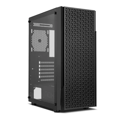 Bild av NOX XTREME PRODUCTS INFINITY BETA Semitower M ATX ITX, Sidofönster i härdat glas, Nät på framsidan, Plats för 8 fläktar, Komp. grafikkort upp till 300 mm, USB 3.0, Svart