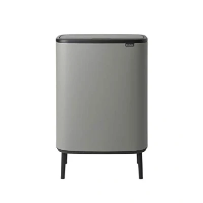 Bild av Brabantia Bo Touch Bin, Grå (Mineral Concrete Grey), 2 innerhinkar (2 x 30L)