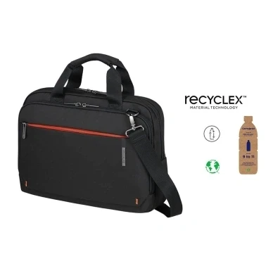 Bild av Samsonite Network 4 laptopväska, 14,1 tum, 38,5 cm, 11 L, svart (kolsvart