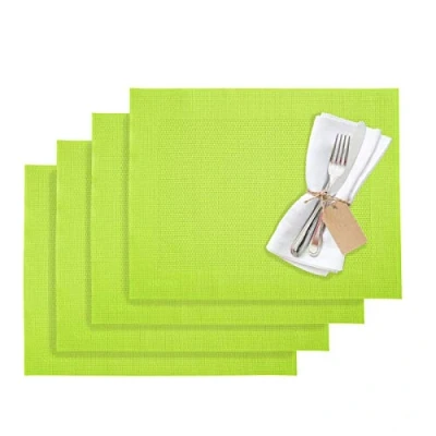 Bild av Westmark Bordstabletter, 4 st, 42 x 32 cm, Syntet, Limegrön, Saleen Edition: Home, 01210237150
