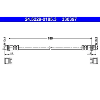 Bild av Bromsslang Ate 24.5229 0185.3