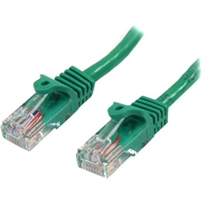 Bild av StarTech.com 2 m grön Cat5e snäppfri RJ45 UTP patchkabel Ethernet hane till Cat 5e kabel (45PAT2MGN)