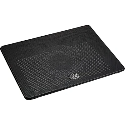 Bild av Cooler Master NotePal L2 Laptopkylare Lättviktig &amp; Ergonomisk Design, Tystlåten Blå LED Fläkt på 160 mm, Perforerad Metallplatta, Kompatibel med Laptops upp till 17&quot;