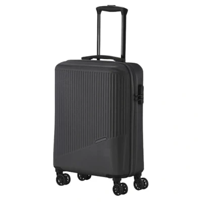Bild av Travelite 4 hjuls resväska set 3 delar storlekar L/M/S, bagage serie Bali: ABS hårda skal trolleys, antracit, Trolley Handgepäck (55 cm), Handbagage med hårt hjul