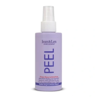 Bild av Jean &amp; Len Liquid Peeling AHA PHA Complex Hyaluron, perfekt för huden inför rakning, exfolierar skonsamt effektivt, utan artificiella dofter, parabener silikoner, 150 ml