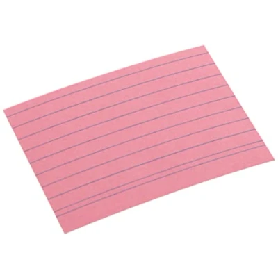 Bild av herlitz indexkort A8, linjerat, rosa, 100 stycken