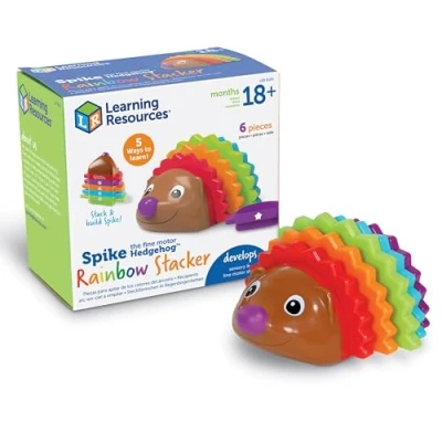 Bild av Learning Resources LER9105 Spike The Fine Motor Igelkott Regnbåge Stackers, Multi