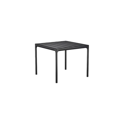Bild av HOUE FOUR Table Trädgårdsbord Black/Black Aluminium 90x90 H74 x W90 D90 cm