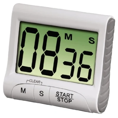 Bild av Xavax Digital kökstimer (äggklocka med timer och stoppklockfunktion, fastsättning via magnet, klämma, hängande eller stativ, batteridriven korttidskniv), vit