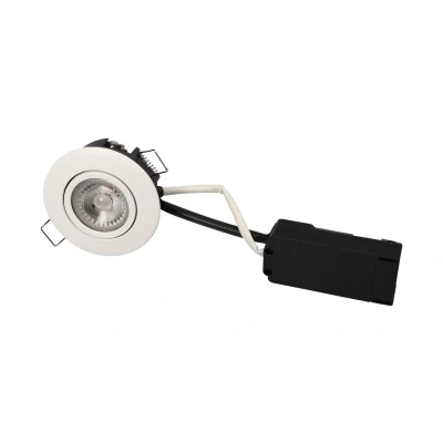 Bild av Scan Products Luna lp 230v dimmable flicker free 6.2w 2700k cri95 ip44 matt white round