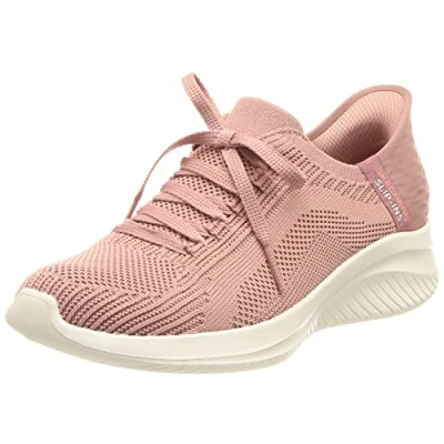 Bild av Skechers Ultra Flex 3.0 Brilliant Path dam Sneaker, Mauve stickad rosa trim, 35 EU