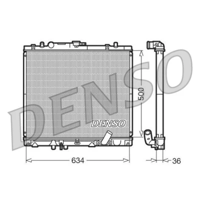 Bild av Kylare, motorkylning DENSO DRM45020