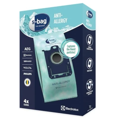 Bild av Electrolux AEG 9001684605 dammsugarpåse dammsugare E206S s bag anti allergy , 4 pack