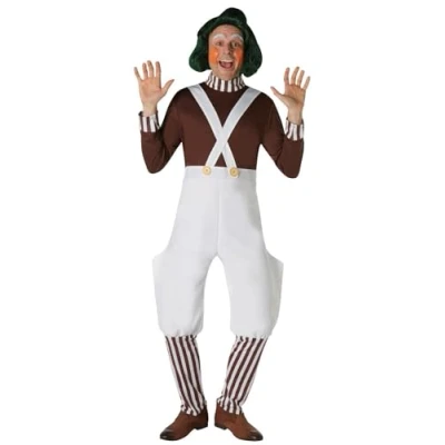 Bild av Rubie &#039;s officiella Willy Wonka och The Choklad Factory Oompa Loompa vuxen kostym