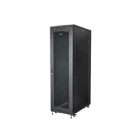 Bild av StarTech.com 42U Server rack Cabinet 4 Post Adjustable Depth (5.9&quot; to 36.4&quot;) IT Network Equipment Enclosure with Casters 2000lbs (RK4236BKB)