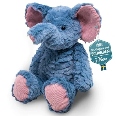 Bild av Mollis Molli leksaker vänner elefant lovalia gosig leksak 36 cm plyschleksak utvecklad i Sverige