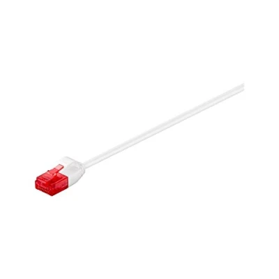 Bild av Goobay 93714 Cat 6 patchkabel, LAN kabel, 250 Mhz, U/UTP guldpläterade RJ45 kontakter, Ethernet kabel platt, POE