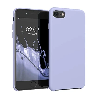 Bild av kwmobile Fodral kompatibelt med Apple iPhone SE (2022)/SE (2020)/8/7 mjukt skyddande TPU silikonfodral pastelllila