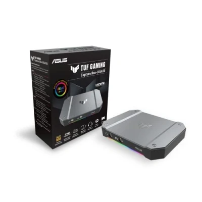 Bild av ASUS TUF Gaming Capture Card CU4K30 (4K60 HDR genomströmning, 4K30 inspelning, USB C 3.2, ljud /kontrollingångar, certifierad för OBS™, ultralåg latens, PS4/PS4 Pro / PS5, Xbox One/Series X/S)
