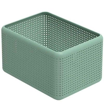 Bild av Rotho Madei 13 l förvaringslåda av plast (återvunnen PP), BPA fri, grön, (32,6 x 23,8 18,8 cm)