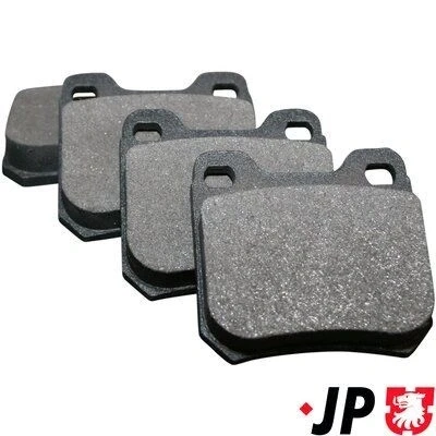 Bild av JP GROUP 1263700410 Jeu de plaquettes frein Essieu arrière contact signal d&#039;usure exclu SAAB: 9 3 3/5 portes, 5 Break, Berline