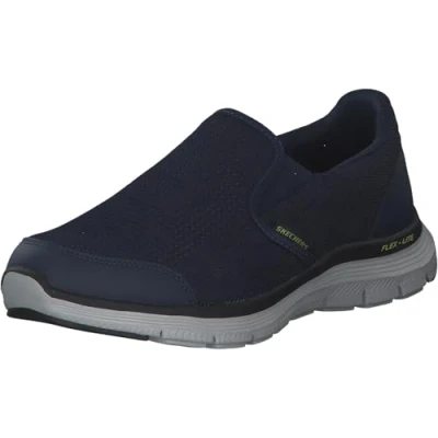 Bild av Skechers Sport FLEX Advantage 4.0 Sneakers, Storlek: 45, Navy/lime Textil/syntet