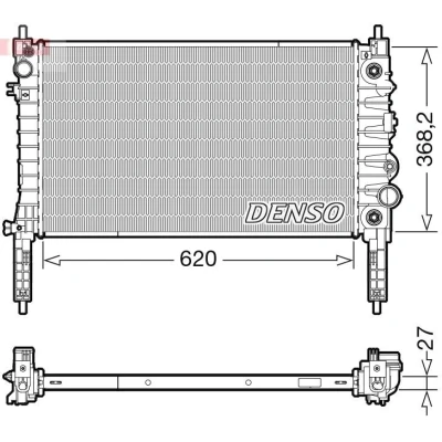 Bild av Kylare, motorkylning Denso DRM20119