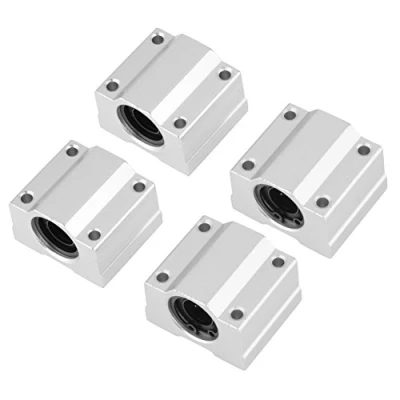 Bild av 4 CNC linjära rörelse kullager, SCS12UU kullager i aluminium, block