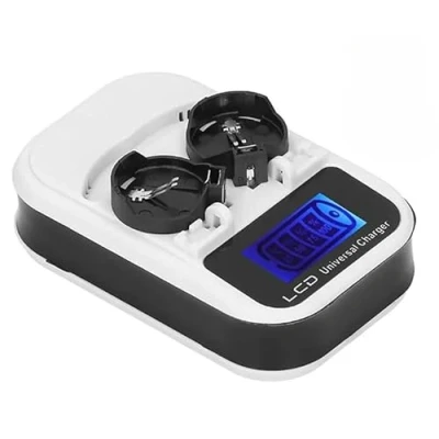 Bild av Knappbatteriladdare 100240 V med LCD skärm för uppladdningsbara knappbatterier LIR2016 LIR2025 LIR2032 ML2016 ML2025 ML2032, laddare litiumbatterier