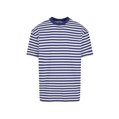 Bild av Urban Classics Regular Stripe Tshirt med print, Storlek: XXL, White darkblue