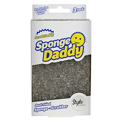 Bild av Scrub Daddy Sponge stil, dubbelsidig svampskrubbare, disksvampar för tvätt, repfria skurare rengöring av disk, badrumsskrubbningsverktyg, kökssvampar multipack