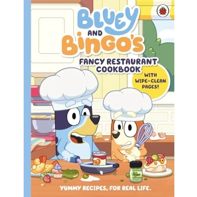 Bild av Bluey: Bluey and Bingo’s Fancy Restaurant Cookbook: A fun easy recipe book for kids, with wipe clean pages